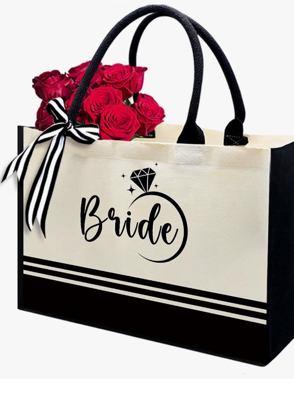 Bride Canvas Tote Bag by